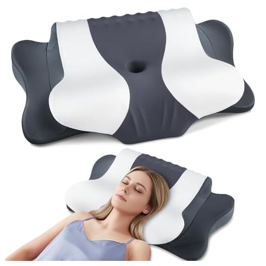 DONAMA Cervical Pillow for Neck Pain, Ergonomic Memory Foam Contour Pillow