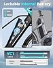 Jasion YC1 Electric Bike for Adults, 750W Peak Motor, 23 MPH Top Speed, Fast Adult Electric Bike Up to 40 Miles, 360WH Removable Battery, 26" Commuter Ebike with 7 Speeds and Front Suspension #2