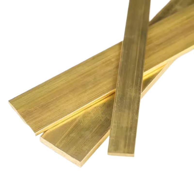 Barre Plate En Laiton H59 - Longueur 500mm, épaisseur 2 à 8mm, Pour Bricolage, CNC
