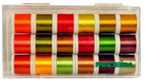 Madeira Hilo de Rayón Pack de 18 Bobinas Colección Otoño 8040AC miniatura 1