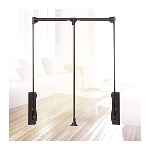 Cintre réglable rabattable en chrome brillant pour dressing haut de gamme sur mesure