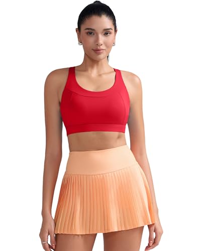 Image of RUNNING GIRL Sports Bras for Women High Support,Racerback Supportive Molded Cup Sports Bra with Sewn in Pads