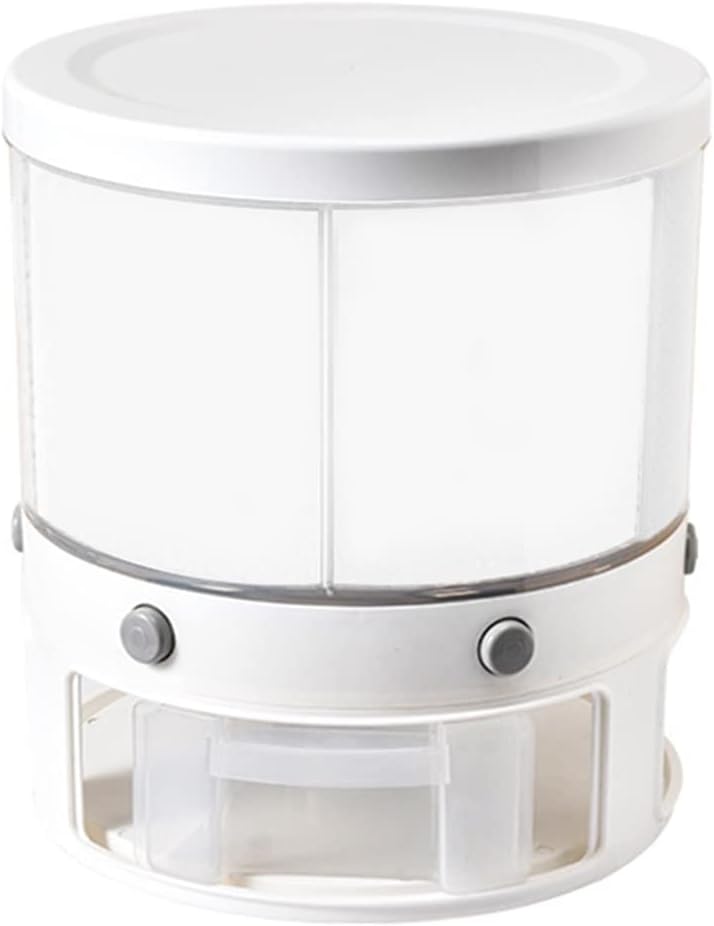Grain Storage Dispenser-10KG Countertop 360° Rotating Cereal Dispenser Plastic Dry Food Storage