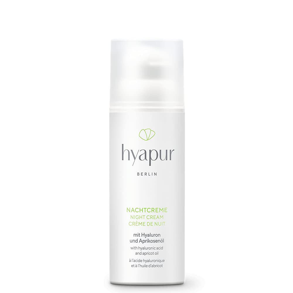 hyapur® - GREEN Nachtcreme 50ml - Die reichhaltige Feuchtigkeitscrme - zur Anti-Aging-Pflege mit Bio- Vegan- Natur- Kosmetik aus Berlin