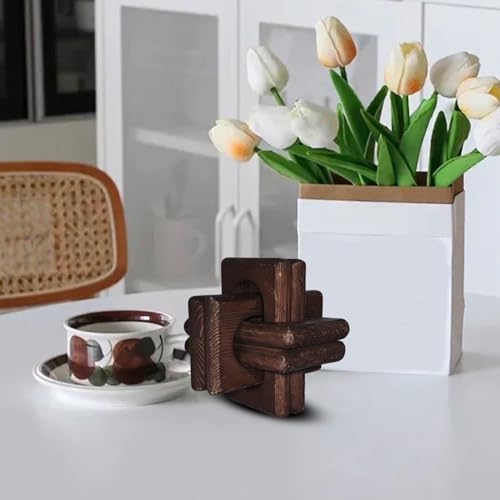 Chaîne de décoration en bois pour salon et bureau moderne - 7