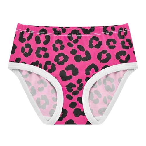 Florals Toddler Girls Underwear 2t Cotton Girl Panties Cute Black Leopard Spots Vibrant Pink Briefs Undies Kids