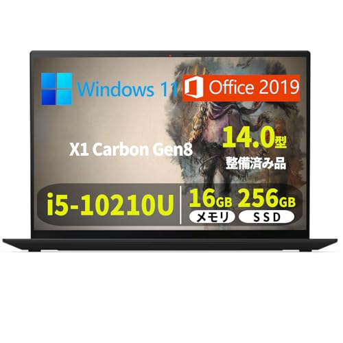 yςݕizm[gp\R X1 Carbon Gen8/14^IPSt/10Corei5-10210U/ 16GB/SSD 256GB/Win 11/MS Office 2019/WIFI/USB 3.1/Type-C/HDMI/w