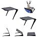 Produktbild 2 Stück Screen Top Shelf TV Regal Computer Monitor Oberes Faltbares Speicherregal Monitorständer Einstellbares Angle Standfuß für TV-Box, Router, Game Box