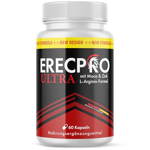ErecPro Ultra Kapseln | Kraft für den aktiven Mann | mit wertvollen Inhaltsstoffen | 60 Kapseln Inhalt