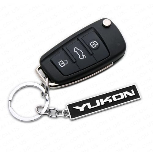 Image of Aimoll 1Pc Yukon Key Chain Ring 3D Chrome Metal Finish Keyring Alloy Key Holder Key Fob