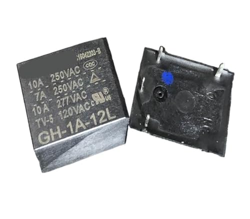 Relé GH-1A-12L de 4 pines para reparar electrodomésticos y domótica en casa