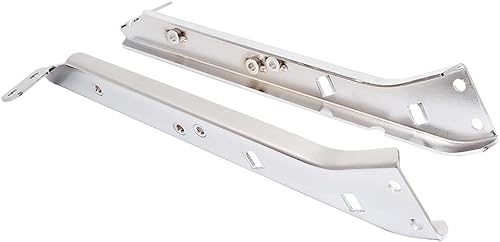 Miniatura 7 de Soporte de riel cromado para alforja lateral izquierdo y derecho para Harley Touring FLT FLHT FLHR FLTR FLHX 1985-2008