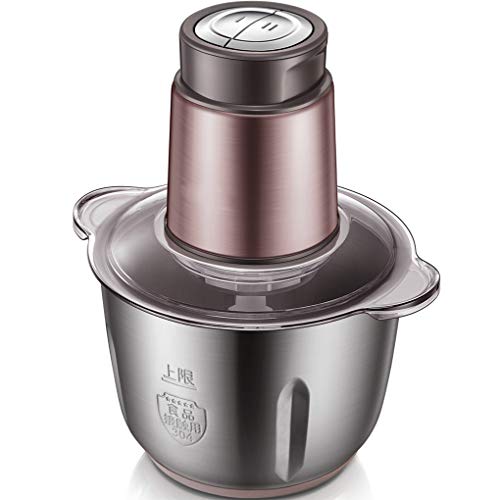 2L Lebensmittelhacker, Elektrische Küchenmaschine, 4 Scharfe Klingen, Edelstahl Fleischschleifer Für Fleisch, Gemüse, Früchte, Zwiebeln Und Nüsse