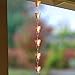 Monarch Rain Chains Pure Copper Akira Rain Chain, 8.5 ft Decorative Rain Catcher Chain for Gutters, Large Rain Chains for Outside, Rain Gutter Replacement Downspout