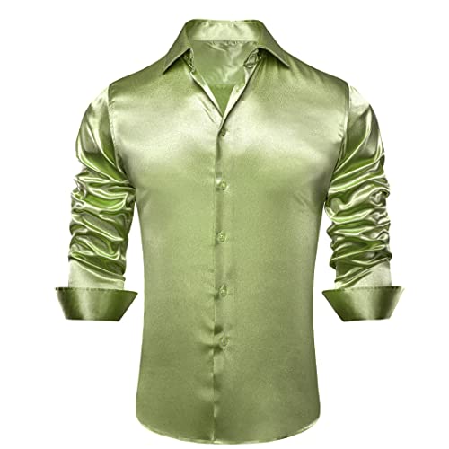Chemise en soie unie homme CY-1506 XXL anti-irritation, vêtement fluide manches longues respirant