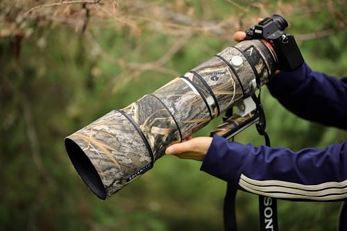 Image of Rolanpro Camoflage Lens Cover for Sony FE 200-600mm F5.6-6.3 G OSS Coat Lens Protective Sleeve Case-#49 Grass Waterproof