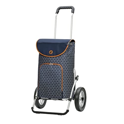 ANDERSEN Einkaufstrolley - Royal Shopper Famke blau 47 L modisch, Thermo, Aluminium, klappbar, leichtgängig