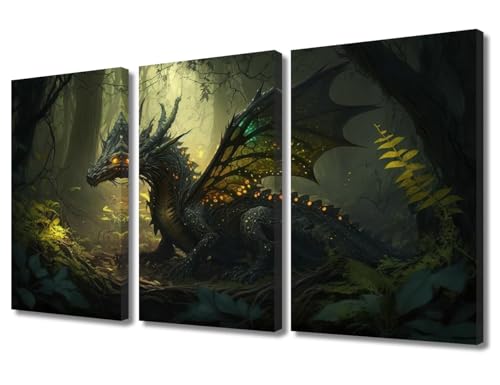 Œuvre d'art pour la décoration murale en toile de dragon premium