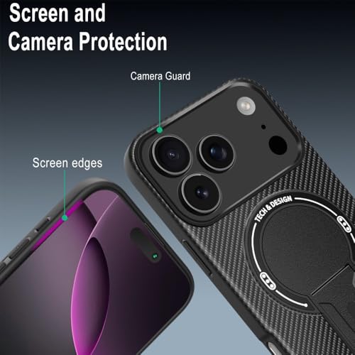 Coque iPhone 17 Pro Max marron en silicone rigide avec support intégré