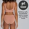 STEP ONE SmoothFit Bra. 3 Pack. Ultra-Soft Women's Everyday Bra, Lifts & Supports and feels invisible on, Breathable Bamboo Moisture Wicking with Removable Cups Mixed Pack Large #3
