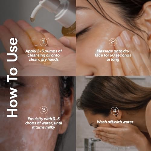 Image of Miduty Deep Pore Cleansing Oil Non Comedogenic | Gentle Cleanser For All Skin Type - Unclogs Pores | Double Cleansing for Waterproof Makeup, Sunscreen & Dirt - 200ml