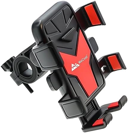 WeCool B3 360° Rotational Mobile Holder for Bike with One-Click Locking,Secure Grip Design,Mobile Stand for Bike Handle with Cushioning Pads,Phone Holder for mounting map and GPS Navigation Devices