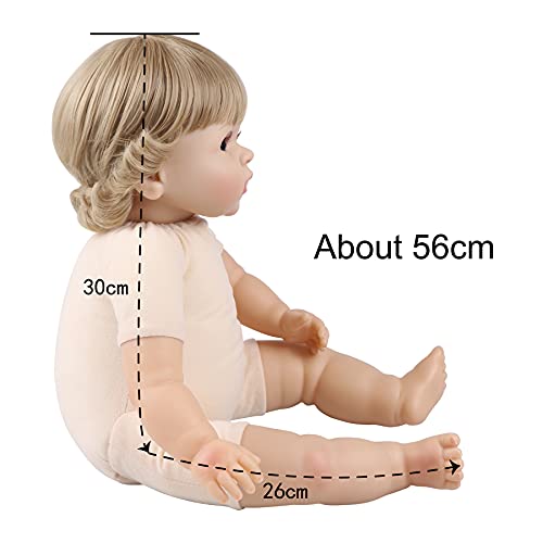 Haveahug Reborn Bambole 56cm Baby Doll, capelli