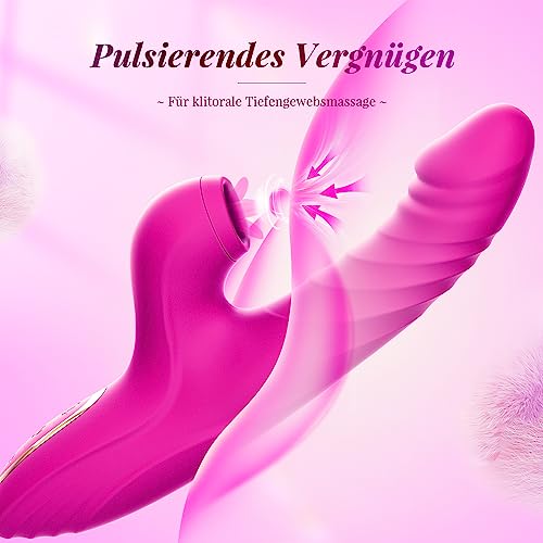 Vibration für Frauen Vibrator Dildo Stoßfunktion Sex Spielzeug für die Frau Extrem Sexspielzeug 7x10 Stoß Leck Vibration Vibratorstarb Frauen Klitoris Sex Toyset Damen Paare Massagestab für Frauen – Bild 5