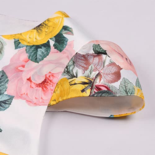 CMMCHAAH 2-9T Girls Flower Dresses Toddler Pageant Party Easter Floral Print Dress3