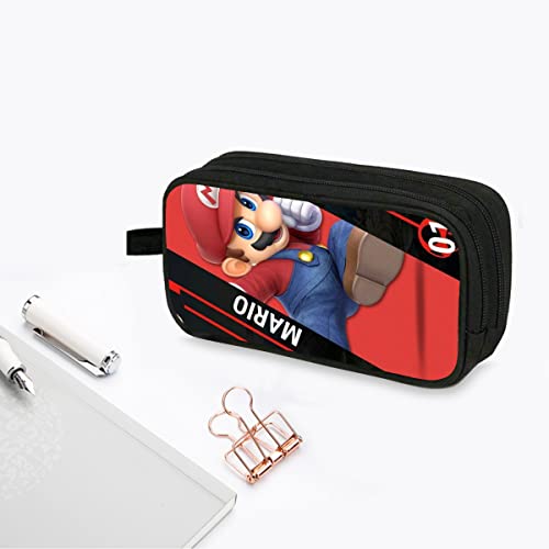 Amazon.co.jp: スーパーマーリオ マリオ ペンケース 大容量 筆箱 多