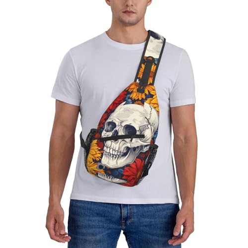 Bolso tipo bandolera con diseño Calavera para adultos miniatura 7