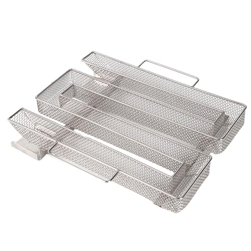 Generatore di fumo freddo, in acciaio inox, affumicatore a spirale, per barbecue caldo o freddo, accessori per salmone affumicato, formaggio, maiale (21 x 16 x 4 cm)