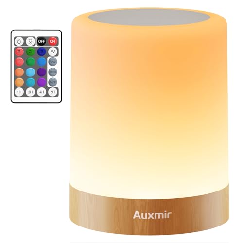 Auxmir Nachtlicht Kinder 3000mAh, LED Nachttischlampe Touch Dimmbar 5 Modi...