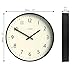 JONES CLOCKS® Studio wall Clock | Modern Round Style | 12 inch | Black | Easy to Read Numbers | Versatile Design for Kitchen, Living Room or Office