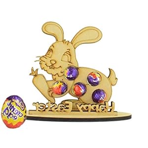 MINI Creme Ei (11,3 g) Paashaas Houder Display Met 5 Fun Size Cream Eieren Paasei Jacht 2021