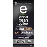 Ethical Bean Fairtrade Organic Coffee, Superdark French Roast, Ground Coffee