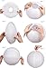 Pack of 6 Round Paper Lantern Lamp Paper Lanterns Party Decorations (White, 20