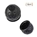 Produktbild AOHEWEI 2pcs Anhängerkupplung Ball Abdeckung Schwarz 50mm Gummi Weich Towball Bar Cap Anhänger Hitch Cover Abschleppen Golfball perfekt Für Anhänger LKW Wohnwagen (Gummi)