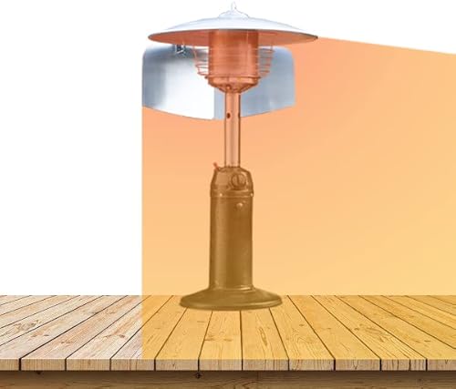 SWEET HEAT TABLE TOP - Foldable Heat Focusing Reflector - Universal-Fit for Small Patio Heaters - Light Weight, Aluminum,