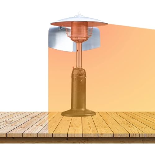 SWEET HEAT TABLE TOP - Foldable Heat Focusing Reflector - Universal-Fit for Small Patio Heaters - Light Weight, Aluminum,