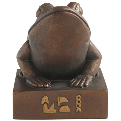 Estatua de la Diosa Rana Heket Egipcia Acabado Bronce miniatura 2