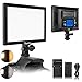 Produktbild LED Videoleuchte, Switti Kamera 3200K-5600K mit NP-F750 Li-Ion-Akku(4400mAh),Dimmbares Kameralicht mit Blitzschuhhalterung für alle DSLR Kameras und Camcorde im Interview Fotografie, Live-Übertragung.
