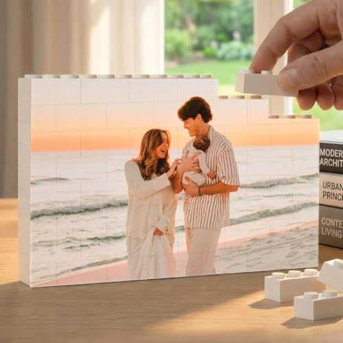 Cristal Plaque Puzzle Personalizado Mamá con Foto | Regalo Día de la Madre