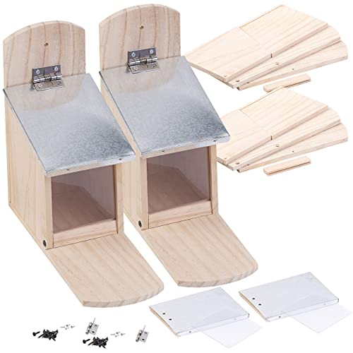 Royal Gardineer Eichhörnchenfutterhaus: 2er-Set Wetterfestes Futterhaus...