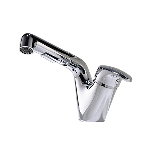 Rubinetti Per Lavabo Neri Miscelatore Cucina Cecipa MAX 2 Pezzi Con Doccetta Estraibile - Nero - Miscelatore Lavello Cucina In Acciaio Inox Girevole A 360° - 2 Funzioni Rubinetti Opaco Nero - 3