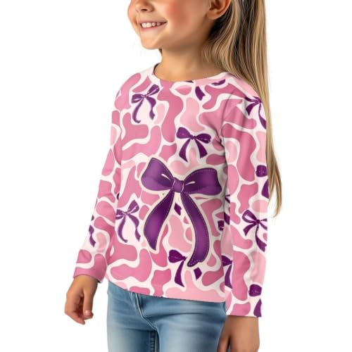 Image of WELLFLYHOM Long Sleeve T-Shirt for Boys Girls 3-16 Years Old Tee Tops Crewneck Pullover Shirts Fall Outfits