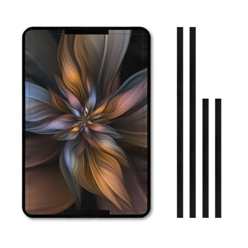 HUISEFOR Brown Flower RV Door Window Shades for Inside Camper Modern Decorative Automotive Sunvisor Protector Foldable RV Blackout Window Cover 16x25