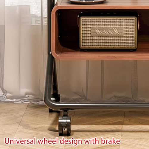 Soporte móvil para TV con ruedas, ajustable en altura miniatura 5