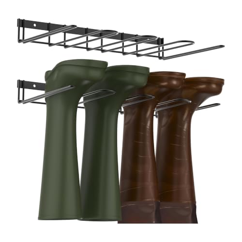 Solargess 2Pack Boot Rack Garage Boot Storage Black Carbon Steel