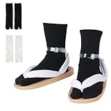 Anime Unisex Cosplay Clog Shoes Japanese Cosplay Prop Oshitari (8.5,White)